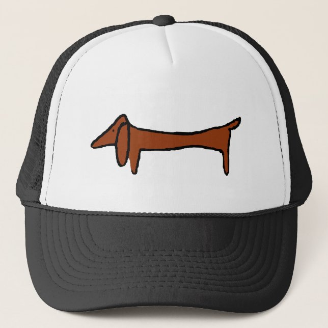 Boné Famoso Abstrato Dachshund (Frente)