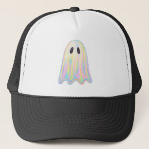 Boné Fantasma Arco-Íris Pastel Fofo   Assustador Estéti