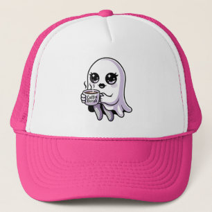 Boné Fantasma de desenho kawaii com meias de rede