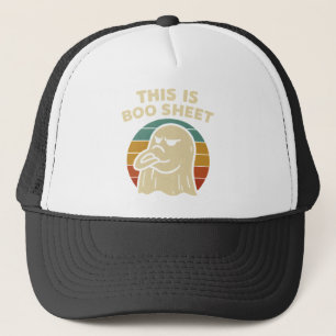 Boné Fantasma Engraçado "Isto É Folha De Boo" Retro Hal