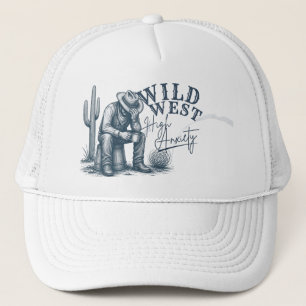 Boné Faroeste Alta Ansiedade Design Western Engraçado