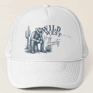 Boné Faroeste Alta Ansiedade | Design Western Engraçado