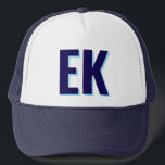 Boné Favor da Festa de solteira de praia do monograma s<br><div class="desc">O monograma da Festa de solteira de praia favorece o chapéu do caminhoneiro</div>