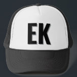 Boné Favor da Festa de solteira de praia do monograma s<br><div class="desc">O monograma da Festa de solteira de praia favorece o chapéu do caminhoneiro</div>