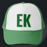 Boné Favor de festa de solteira na praia com monograma<br><div class="desc">Boné de caminhoneiro de Favor de festa de solteira na praia com monograma sombreado</div>