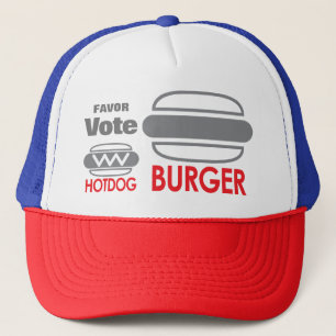 Boné Favor votar em apoio ao Burger