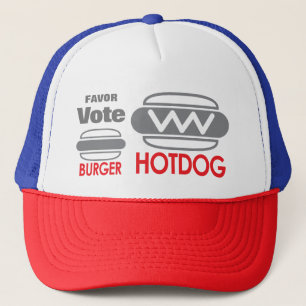 Boné Favorecer a votação apoiando o Hotdog