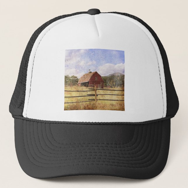Boné Fazenda russa do oeste do país primitivo Red Barn (Frente)