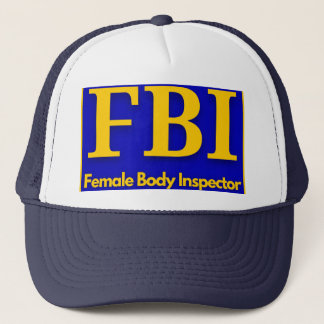 Boné FBI - Camisa T-Inspetora do Corpo feminino
