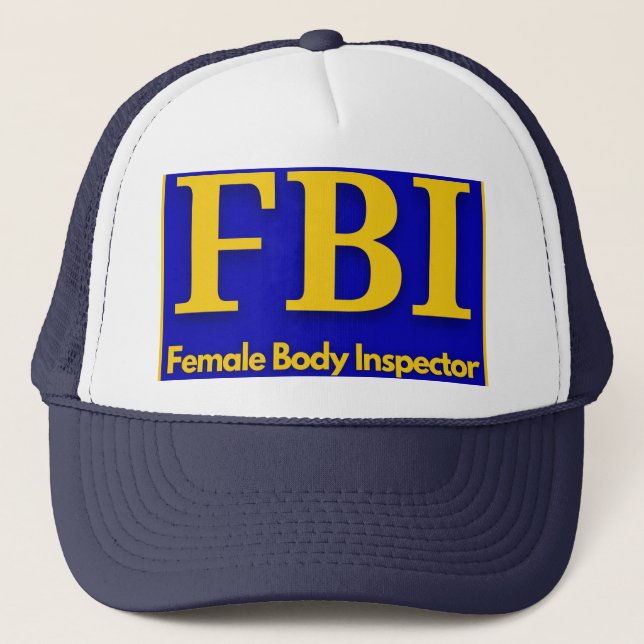 Boné FBI - Camisa T-Inspetora do Corpo feminino (Frente)