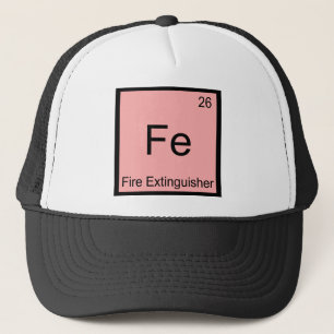 Boné Fe - Extinguista de Fogo Símbolo de Química Engraç