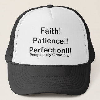 Boné Fé, Paciência, Perfeição, chapéu