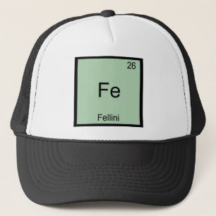 Boné Fe - Símbolo de Elemento Químico Fellini Funny T