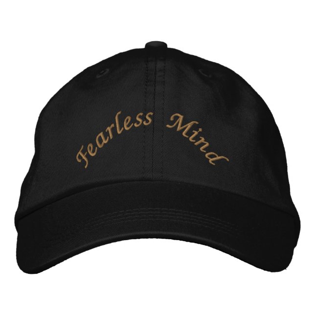 Boné Fearless Mind Classic Black Motivational-Hat Style (Frente)