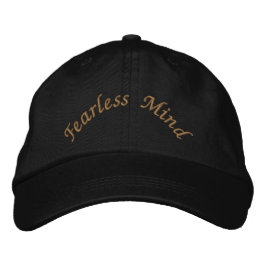 Boné Fearless Mind Clássico Preto Motivacional - Estilo