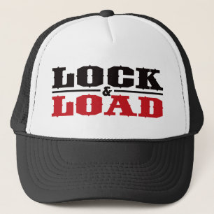 Boné Fechamento e carga - preto e vermelho