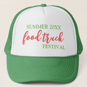 Boné Feira de Caminhão de Comida de Verão Merch ou Func
