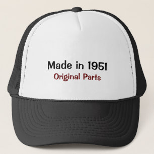 Boné Feito em 1951, Peças Originais