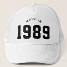 Feito em 1989 - Aniversário Personalizado