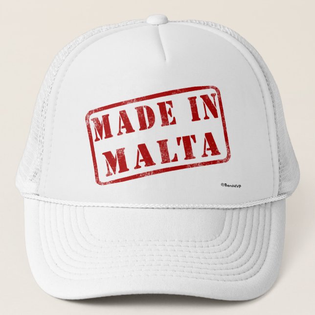 Boné Feito em Malta (Frente)