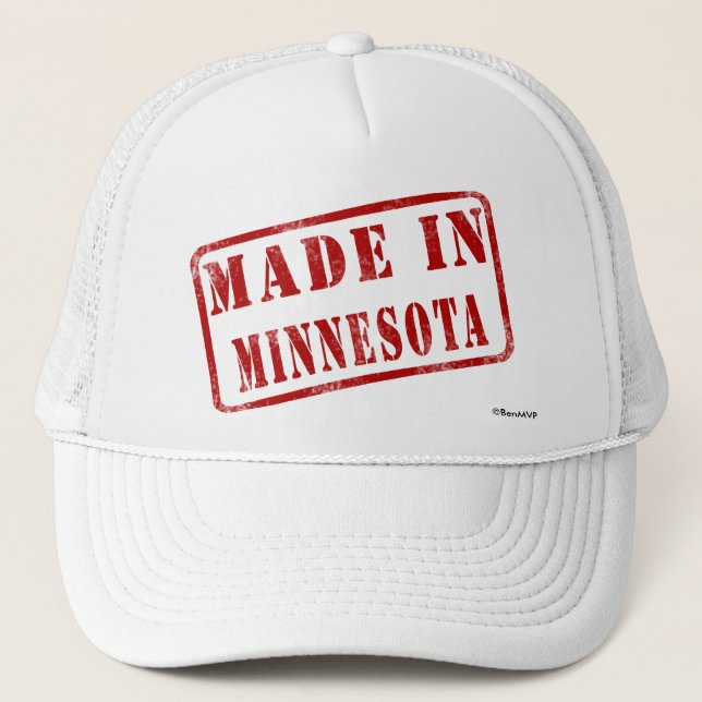 Boné Feito em Minnesota (Frente)