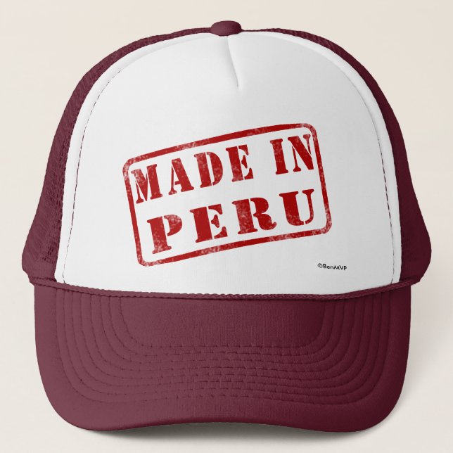 Boné Feito em Peru (Frente)
