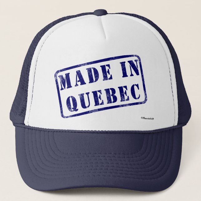 Boné Feito em Quebeque (Frente)
