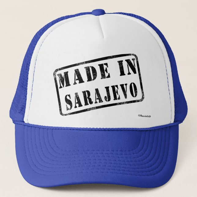 Boné Feito em Sarajevo (Frente)