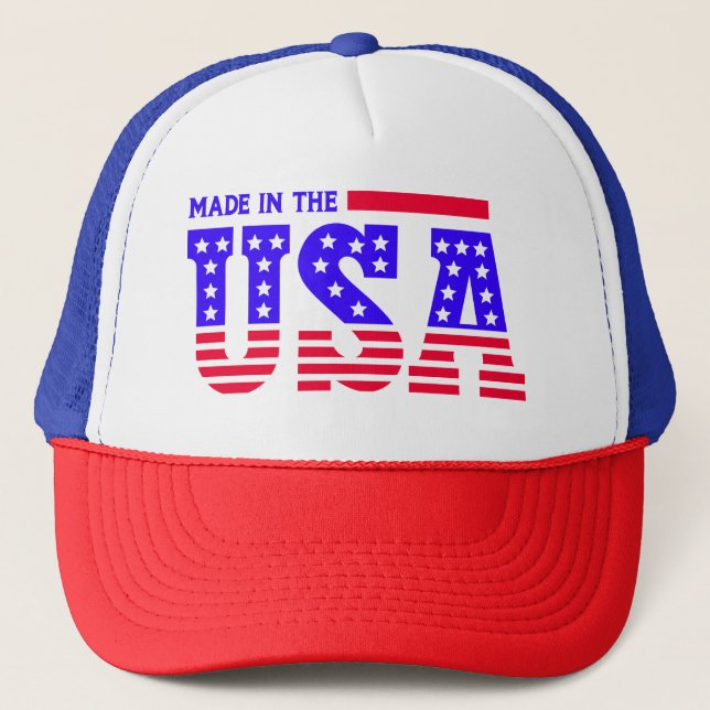 Boné Feito nos EUA - TEXTO Americano (Frente)
