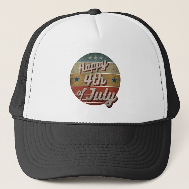 BONÉ FELIZ 4 DE JULHO DE UM CHAPÉU DE CAMINHO (Frente)