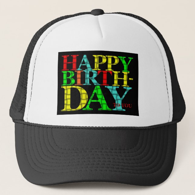 Boné Feliz aniversário (Frente)