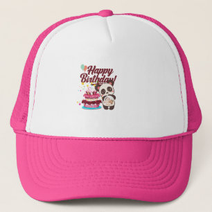 Boné Feliz aniversário e Bolo