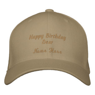 Boné Feliz Aniversário Querido Nome Impresso Aqui Flexf
