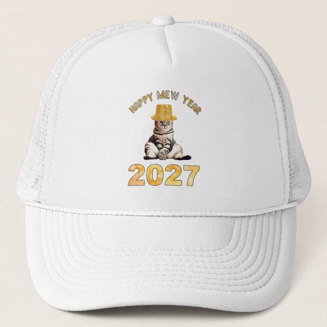 Boné Feliz Ano Novo Mew 2027 (Frente)