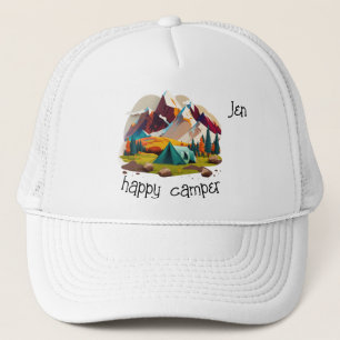 Boné 'feliz campista' Personalizável 