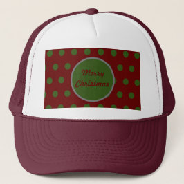 Boné Feliz Chapéu de Caminhoneiro de Natal (Maroon & Hu