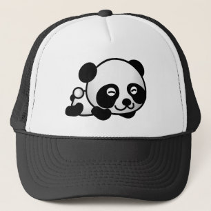 Boné Feliz Chapéu de Panda com Sono
