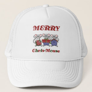 Boné Feliz de Camisetas e presentes do mouse Chris-Mous