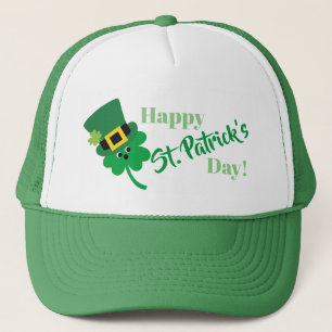Boné Feliz Dia de São Patrício Shamrock