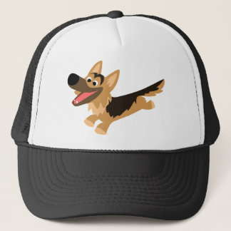 Boné Feliz German shepherd de Cartoon Hat