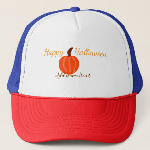 Boné Feliz Halloween laranja abóbora outono laranja mar
