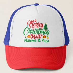 Boné Feliz Natal com a Mamãe e o Papai-42705