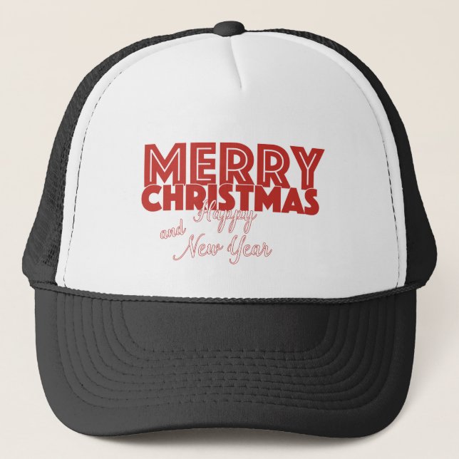 Boné Feliz Natal e Feliz ano novo (Frente)
