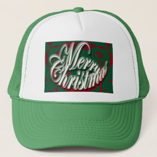 Boné Feliz Natal no chapéu verde