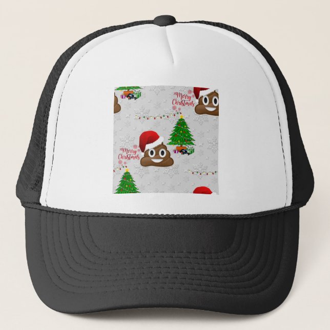 Boné feliz natal poo emoji (Frente)