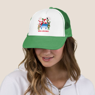 Boné Feliz Natal Quiropraxista Papai Noel e Elfos