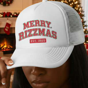 Boné Feliz Rizzmas Esportes Atléticos Natal Vermelho Di