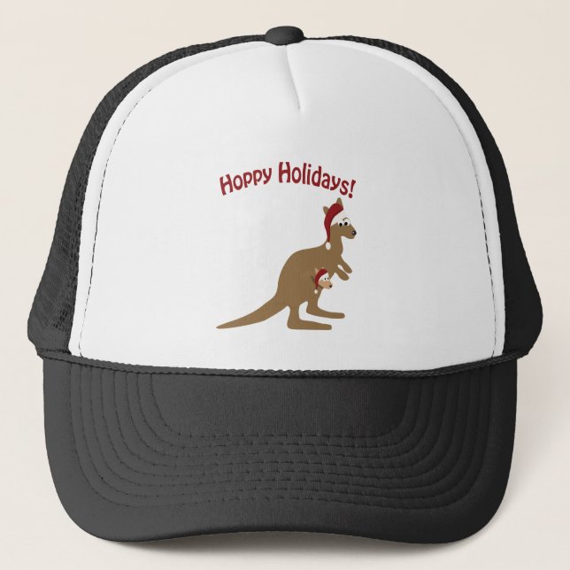 Boné Feriados Hoppy! Natal Kangaroo (Frente)