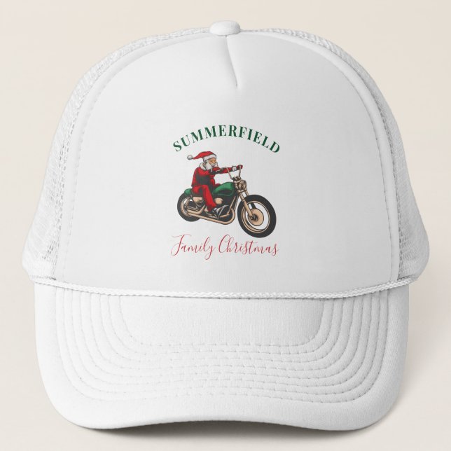 Boné Férias de Natal Família de Motociclistas Correspon (Frente)