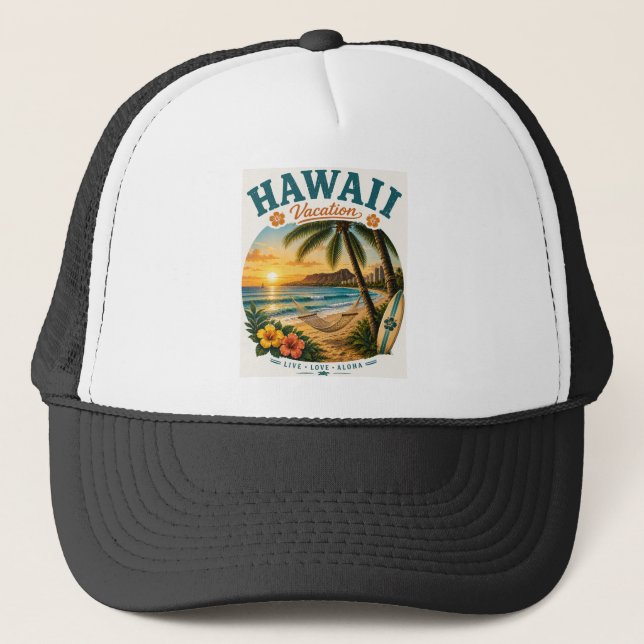 Boné Férias no Havaí (Frente)